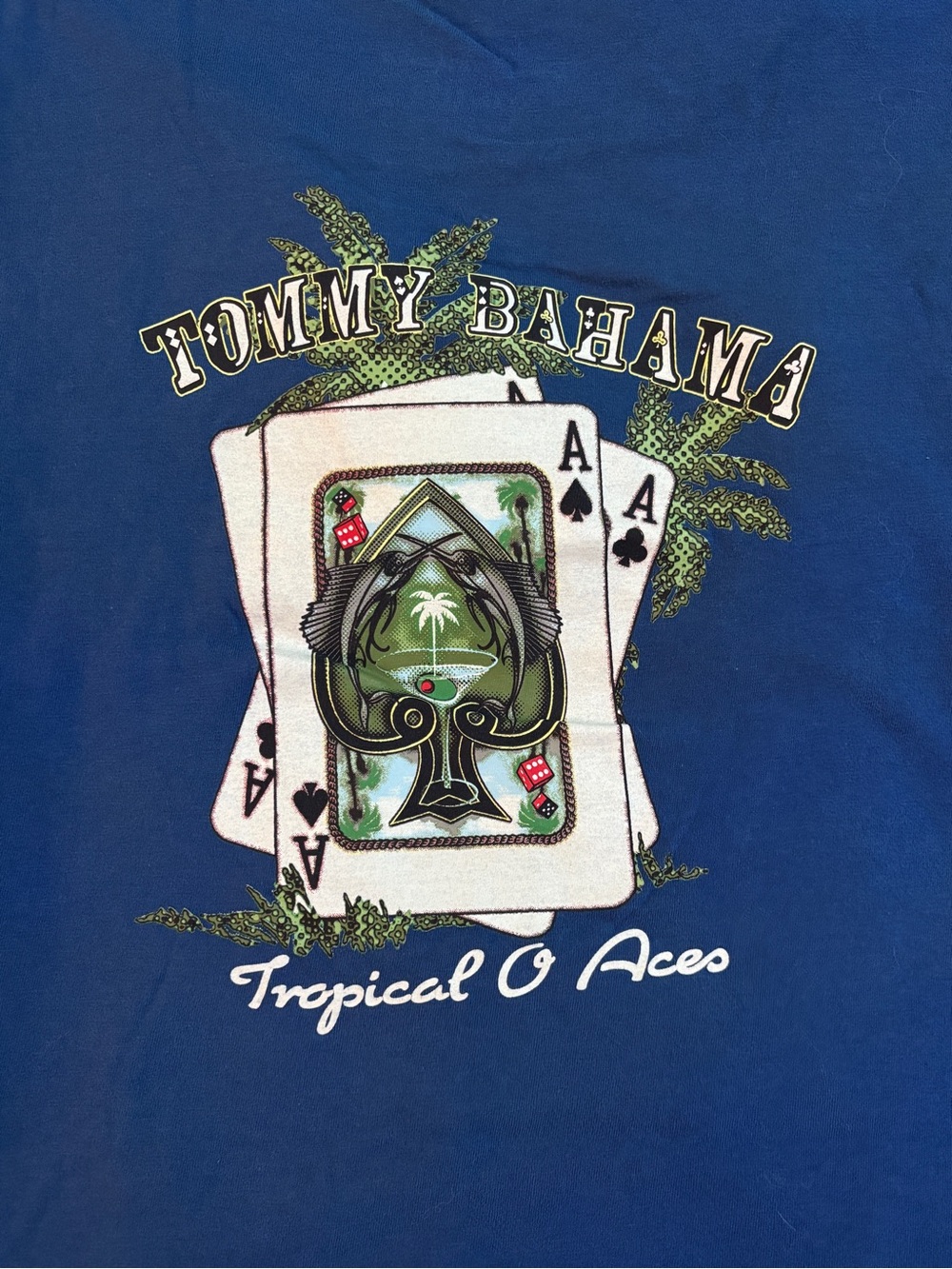 Tommy Bahama Men's Navy Blue Short-Sleeve Logo T-Shirt XXXL